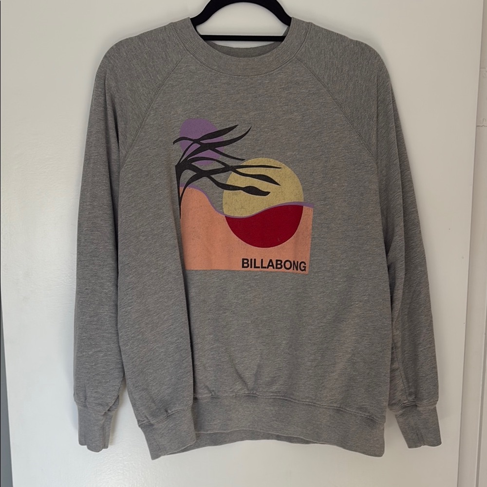 Billabong Gray Crewneck Sweatshirt